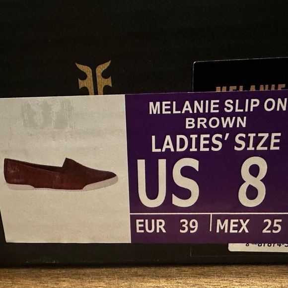 NEW FRYE MELANIE SLIP ON BROWN GENUINE LEATHER BUTTERY SOFT SNEAKERS 8 - Picture 12 of 13